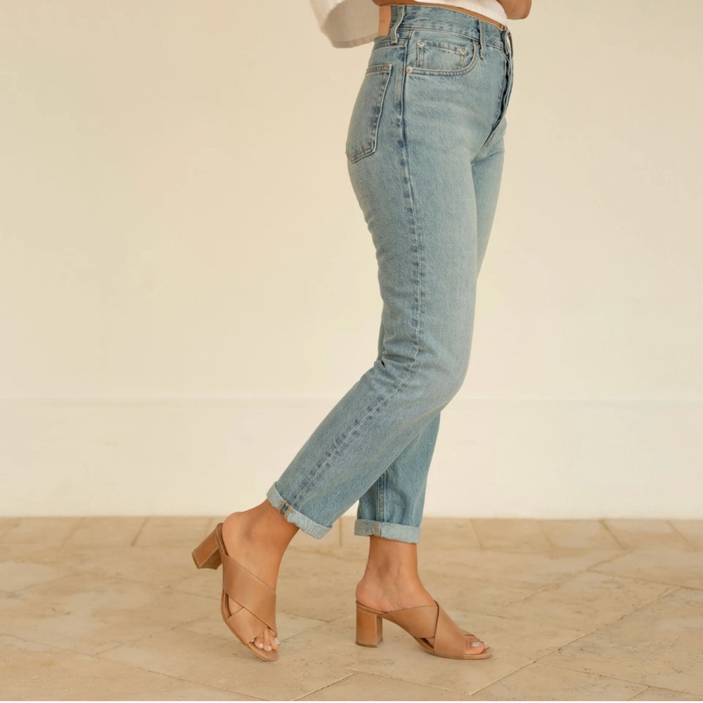 NEW IN BOX! Nisolo Tan Leather Mules - Picture 10 of 16